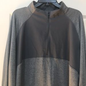 UA Run Fitted Pullover with 1/2 Zip Sz XL (Sku 61)